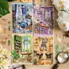 Yuezhen Wenchuang Jingjing Pegatinas Serie Recuerdos Cálidos de Ocio Pegatinas de Escena Estereoscópicas Miniatura 3D Descompresión Pegatinas Creativas