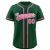Nueva Moda Jersey de Béisbol Hip-Hop Deportivo Personalizado Nombre del Equipo Número Raya Vertical Estampado de Béisbol para Hombre