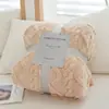 Manta Gruesa de Tafetán y Forro Polar Transfronteriza, Manta de Siesta para Sofá de Franela de Color Sólido de Comercio Exterior, Manta de Tiro, Manta Pequeña de Regalo