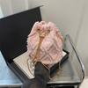 Bolsa de balde jeans coreana 2024 nova bolsa feminina casual grande capacidade bolsa transversal bolsa de ombro simples e elegante
