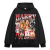 Fútbol Transfronterizo Harry Kane Harry Kane Camiseta de Manga Corta Estampada Sudadera con Capucha de Cuello Redondo Pesada