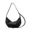 Bolsa de Mão Grande com Bolinhas Estilo Coreano para Mulheres, Bolsa Meia-Lua Portátil para o Dia a Dia, Bolsa Tote de Ombro, Bolsa Transversal