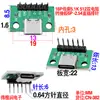 Placa Adaptadora USB 16P Fêmea 5.1K 512 Resistor Duplo 6P com Conector de Pino Reto e Curvo 2.54 / Conector de Pino Reto e Curvo