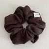 Scrunchie de Malha Macia Cor Maillard para Mulheres 2025 Novo Outono Inicial Elegante Prendedor de Cabelo Acessório de Cabelo Acessório de Cabeça