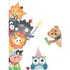 Pegatinas de pared autoadhesivas con dibujos de animales pequeños superpuestos de Arhat para dormitorio infantil, guardería, hogar, venta al por mayor transfronteriza