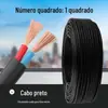 Cabo Rvv Preto Local de Construção Doméstica 1/1.5/2.5/4/6 Quadrado Fiação Fio Mole Fiação Revestida Cabo de Carregamento