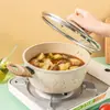 Olla para sopa de piedra Maifan sartén antiadherente olla para sopa de gran capacidad cocina de inducción universal olla para guisar de dos asas olla para vaporizar olla para leche venta al por mayor