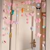 Cortina de Porta Estilo Coreano Cortina Divisória Par de Batalha de Dinossauro Sem Furos Cortina de Pendurar com Velcro para Quarto Banheiro Cortina de Porta para Casa Menina
