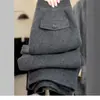 Pantalones Rectos de Cintura Alta Estilo Minimalista Gris para Mujer, Novedad Otoño e Invierno 2025, Corte Holgado, Adelgazantes, Tallas Grandes, Pantalones Casuales de Trabajo