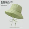 Sombrero de Pescador Versátil Estilo Coreano para Mujer Sombrero de Cubo con Protección Solar para Mujer Sombrero de Cuenca Adelgazante para Cara Primavera Verano Sombrero de Protección Solar con Cubierta Facial