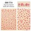 Pegatinas para Uñas Estampado Leopardo Maillard Transfronterizas, Lote Mixto Variado de Pegatinas para Uñas DIY Estampado Leopardo Marrón y Negro Planas, Estilo Dh