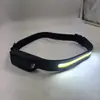 Sensor de Onda Popular de Silicone Transfronteiriço Lâmpada de Viagem ao Ar Livre Aventura Multifuncional Lanterna de Cabeça Portátil Lanterna Aventura ao Ar Livre