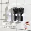 Soporte para Navaja de Afeitar, Estante de Almacenamiento para Navajas, Estante de Baño para Cepillo de Dientes y Pasta de Dientes Montado en Pared sin Taladro