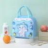 Bolsa Térmica Espessa para Marmita, Bolsa Térmica para Almoço, Bolsa de Almoço para Estudantes, À Prova d'Água e de Óleo, Bolsa de Almoço para Trabalhadores de Escritório, Bolsa de Folha de Alumínio