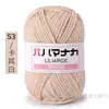 4 Ovillos de Hilo de Algodón Leche de Grosor Medio Hilo para Bebé Kit de Materiales para Tejer Crochet Hecho a Mano DIY Ramo de Muñeca