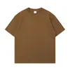 Camiseta Estilo Americano 400g Peso Pesado Algodón Puro Cuello Redondo Manga Corta Camiseta para Hombre Hombro Caído Casual Holgada Camiseta Blanca Pura Capa Base
