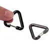 Mosquetão Triangular de Aço com Fio Gancho Rápido Fivela Não. 3 Chaveiro Triangular Pequeno com Fivela de Mola Alumínio Fivela de Mochila