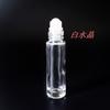 Botella vacía de 10 ml con cuentas de gemas naturales, bola de cristal, grava, aceite esencial, crema para ojos