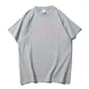 Camiseta Negra y Rosa World Tour Deadline Verano Manga Corta Hombre Unisex Streetwear Corea