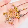 Fivela de fecho de pingente de cobre banhada a ouro 18K fecho universal DIY joias pulseira colar conector fecho acessório