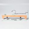 Perchero de madera maciza resistente al viento para el hogar con clip, práctico perchero telescópico para faldas y pantalones, perchero para guardarropa, venta al por mayor