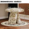 Cadeira de Maquiagem Macia Estilo Francês Retrô, Cadeira de Maquiagem para Quarto Principal, Penteadeira, Closet de Meninas, Uso Doméstico, Banqueta para Manicure