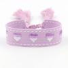 Miles de Lazos de Apoyo para Eventos Deportivos al por Mayor Listos para Usar, Pulseras de Amistad con Diseño Bordado, Pulseras de Letras