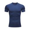 Nueva ropa deportiva de fitness que absorbe la humedad y de secado rápido para entrenamiento de baloncesto, camiseta de manga corta para hombre, de alta elasticidad, seca, para correr, de compresión