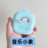 Nuevo Peine de Cojín de Aire, Peine Plegable Cuadrado con Espejo, Lindo Peine de Bolsa de Aire Integrada de Conejito, Peine de Masaje Portátil Mini