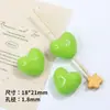 Acrílico Colorido Color Caramelo Corazón Grande Agujero Recto Cuentas Sueltas DIY Cadena para Teléfono Materiales para Cuentas Accesorios de Joyería Venta al por Mayor