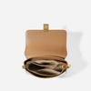 Bolso Pequeño Cuadrado Nuevo con Tapa abatible Colección Primavera/Verano 2026 Bolso de Hombro Cruzado Simple para el Trabajo en Piel Genuina con Diseño Único y Estilo Versátil