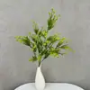 Ramo de flores artificiales, decoración de flores secas, decoración para sala de estar del hogar, accesorios para fotografía de bodas, ramo de lirios del valle, flores hechas a mano