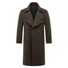 Nuevo Abrigo de Lana para Hombre Otoño/Invierno 2026, Gabardina de Longitud Media Estilo Británico para Hombre, Abrigo Largo de Lana para Hombre