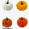 Calabazas Artificiales Transfronterizas para Acción de Gracias, Decoraciones Coloridas del Festival de Calabazas de Otoño, Accesorios de Calabaza de Peluche Hechos a Mano