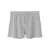 Calzoncillos tipo bóxer a rayas de moda para hombre, Calzoncillos de algodón puro de cuatro esquinas para hombre, Calzoncillos de algodón puro a la moda de cuatro esquinas para hombre, Pantalones cortos para estar en casa