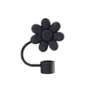 Tapa de Silicona de Grado Alimenticio para Popote Transfronteriza con Diseño de Flor de Ciruelo Adecuada para Popotes Stanley, Juego de Tapas de Enchufe a Prueba de Fugas 10 mm