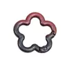 Cuentas de Mosaico Coloridas Flor Grande Cierre de Primavera Llavero DIY Cadena para Teléfono Accesorios de Aleación Piezas Pequeñas Bolsa Anillo Conector para Colgar