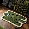 Diseño de mapache de dibujos animados, alfombrilla de baño de cachemira sintética, absorbente y de secado rápido, perfecta para la entrada del baño, felpudo lindo y adorable