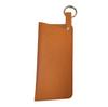 Estojo de Óculos de Couro PU Portátil Pendurável Bolsa de Armazenamento de Óculos Óculos de Sol Óculos de Sol Bolsa para Óculos Chaveiro Conveniente Portátil