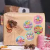500 adesivos/rolo desenho animado sobremesa incentivo infantil adesivos em inglês etiquetas adesivas recompensa etiquetas pequenas em estoque atacado