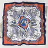 Bufanda de Seda Cuadrada Pequeña Estampada con Nudo de Cuerda Estilo Coreano 2026 para Mujer, Versátil y Elegante, Bufanda Decorativa para Cuello, Pañuelo de Moda