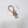 Fabricante de Foshan Llavero de Latón al por Mayor Hebilla de Acero Inoxidable Enrollada a Mano Accesorios de Ferretería Electrochapados en Hierro Manualidad Creatividad