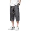 Shorts Masculino Casual de Verão Finos, Largos e Modernos, Calças 7/8, Duráveis, Atacado Transfronteiriço