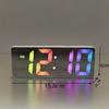 Reloj Despertador Digital Espejo LED Recomendado USB Batería Doble Uso Control de Voz Inteligente Reloj Ins Reloj Despertador Específico para Estudiantes