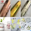 Hueco metal autoadhesivo Vinilo Película de vinilo Manualidades para tazas DIY Explosiones transfronterizas 30*25/30*100cm