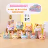 Caja Misteriosa Colgante de Cristal Little Meow Colgante de Cristal de Gato Lindo Creativo para Bolsas de Niñas Accesorios para Teléfono Regalo