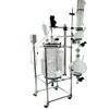 Reactor de Vidrio Encamisado de Laboratorio para Extracción por Destilación de 5L, Pequeño de Doble Pared con Calentamiento Eléctrico