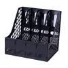 Suprimentos de escritório porta-arquivos quádruplo estante de plástico organizador de mesa para materiais moldura de barra de arquivo estante de armazenamento A4 atacado