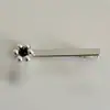 Acessório de Cabelo Prata Flor Fresca Simples Presilha Lateral Presilha Bico de Pato para Blogueira Coreana Ooni Nicho High-End
