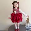 Vestido de Princesa para Niñas Vestido de Otoño para Niñas 2025 Nuevo Dibujo Animado Pequeño Cisne Falda Tutú Estilo Primavera y Otoño para Niñas